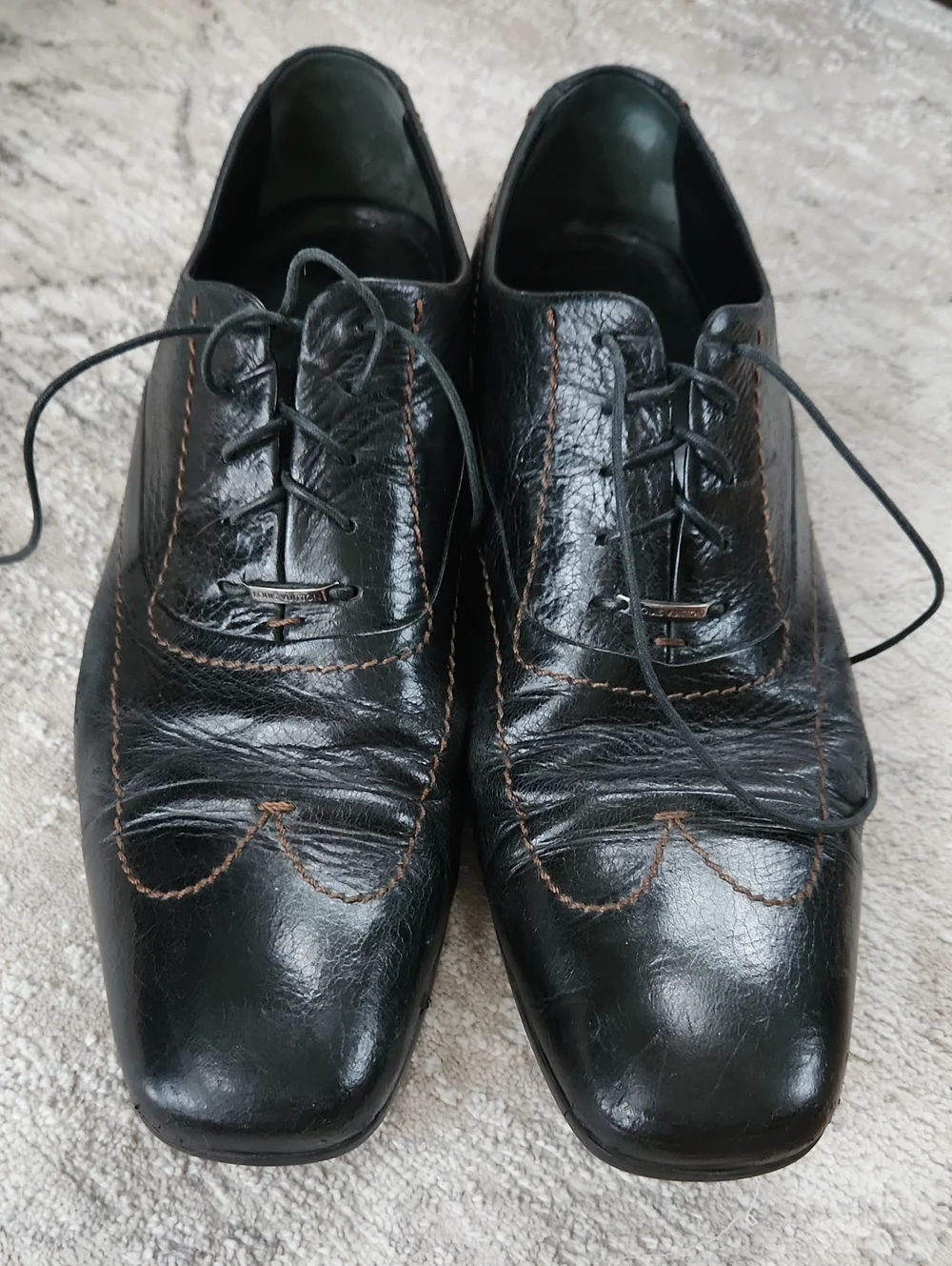 Mens Black Louis Vuitton Dress Shoes, Size LV 9, US 10